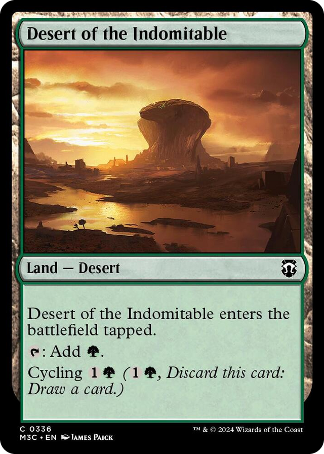 0336 Desert of the Indomitable C Commander: Modern Horizons 3