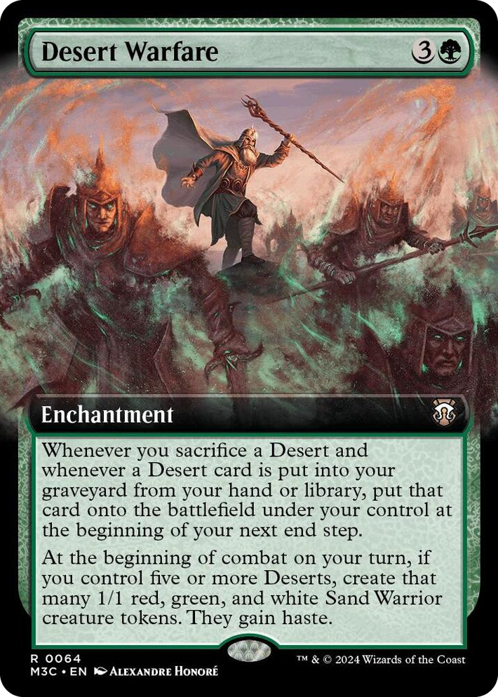 0064 Desert Warfare (Extended Art) R Commander: Modern Horizons 3