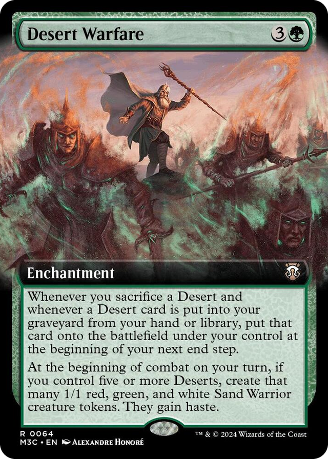 0064 Desert Warfare (Extended Art) R Commander: Modern Horizons 3