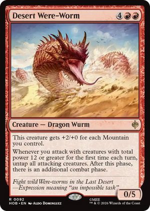 0092 Desert Were-Worm R The Hobbit