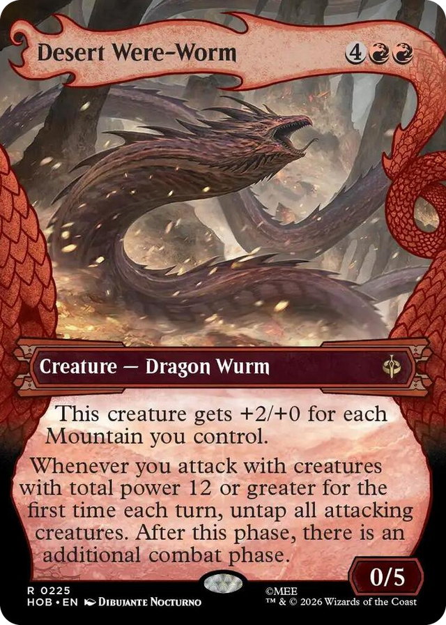 0225 Desert Were-Worm (Showcase) R The Hobbit