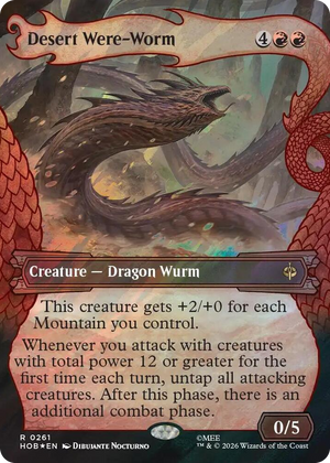 0261 Desert Were-Worm (Showcase) (Surge Foil) R The Hobbit