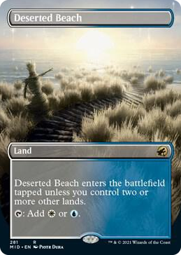 0281 Deserted Beach (Borderless) R Innistrad: Midnight Hunt