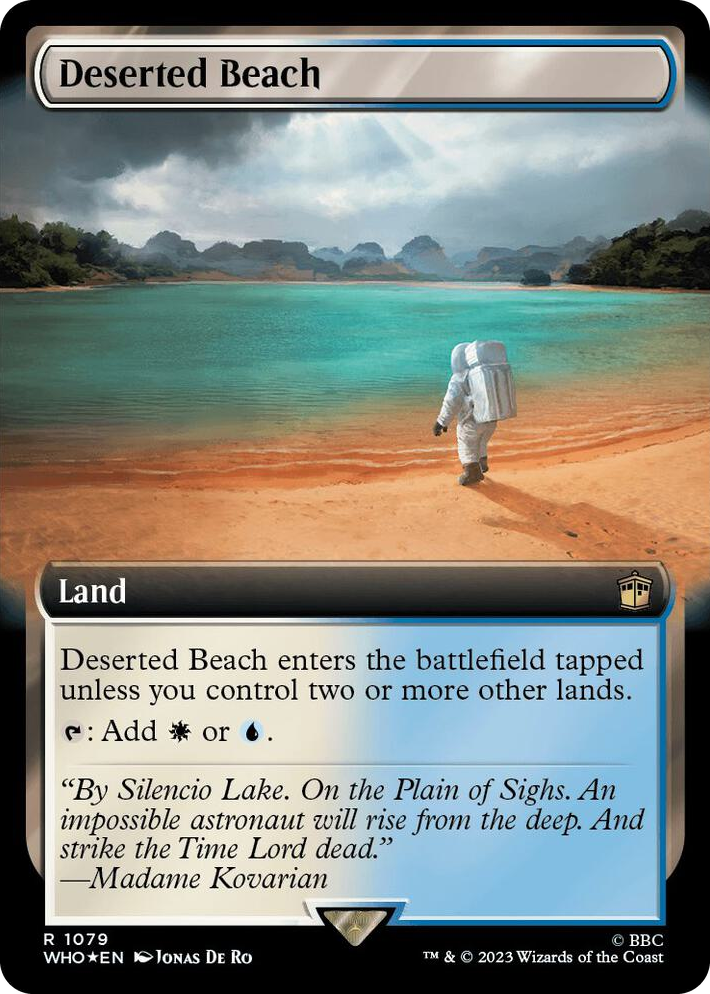 1079 Deserted Beach (Extended Art) (Surge Foil) R Universes Beyond: Doctor Who