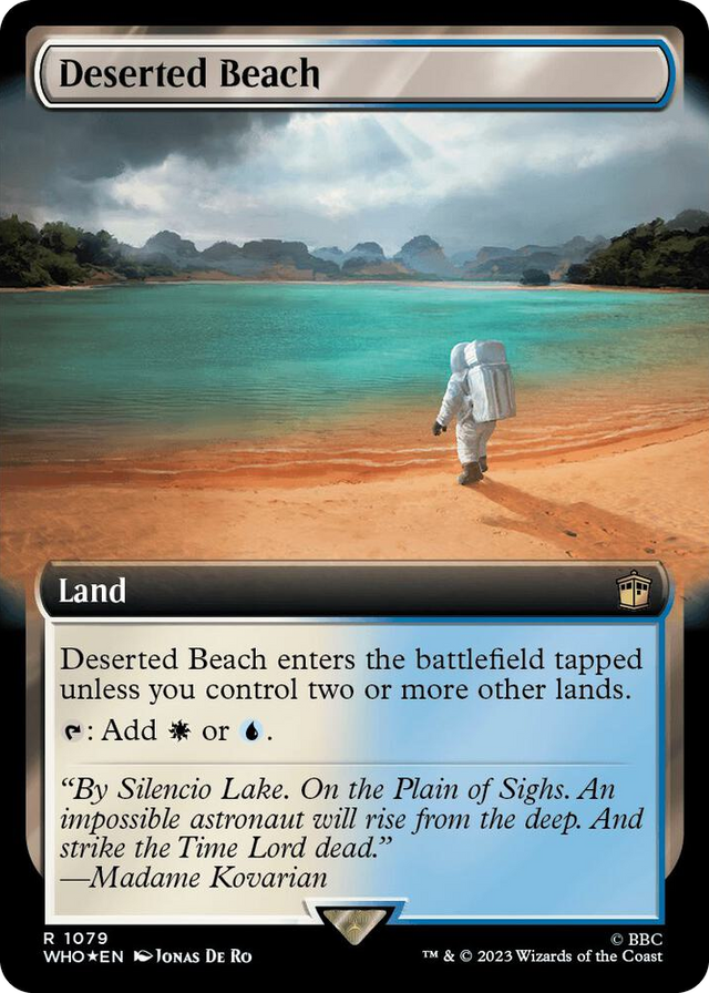 1079 Deserted Beach (Extended Art) (Surge Foil) R Universes Beyond: Doctor Who