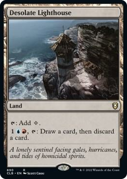 Desolate Lighthouse #890 R - Commander Legends: Battle for Baldur's Gate Pokemon card
