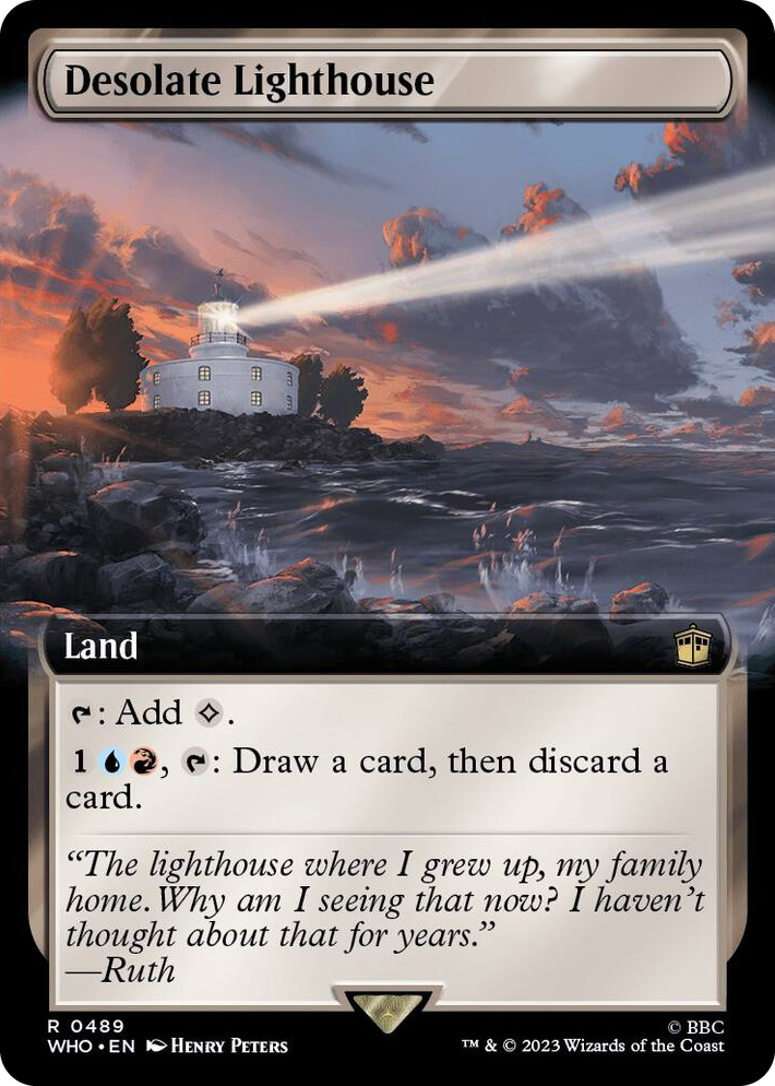 0489 Desolate Lighthouse (Extended Art) R Universes Beyond: Doctor Who