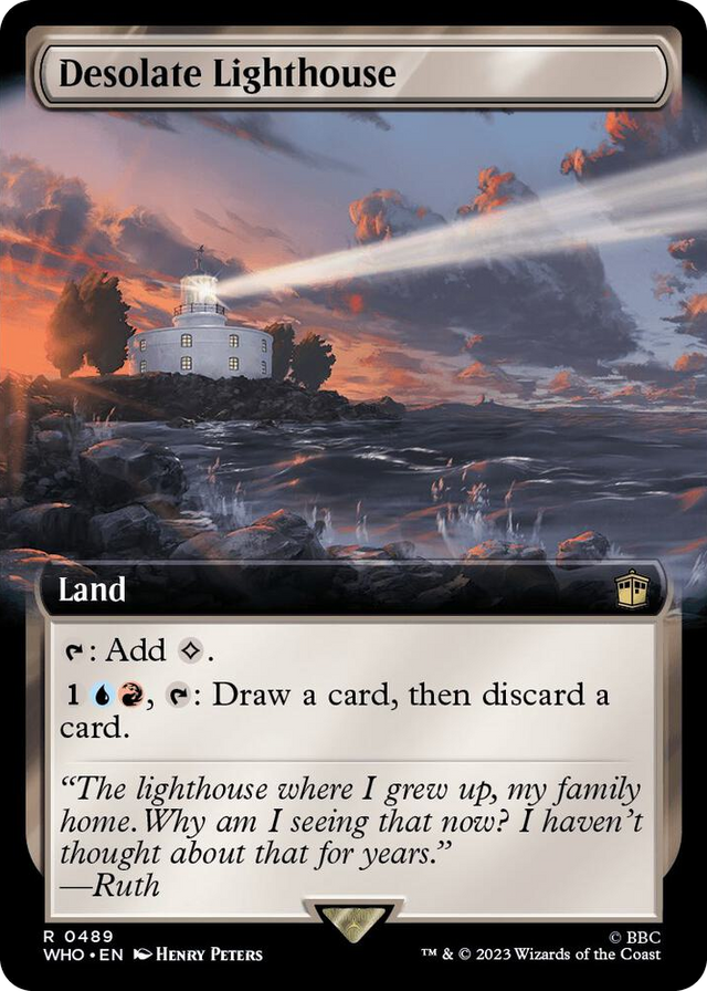 0489 Desolate Lighthouse (Extended Art) R Universes Beyond: Doctor Who