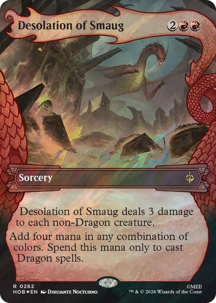 Desolation of Smaug (Showcase) (Surge Foil) #262 R - The Hobbit Pokemon card