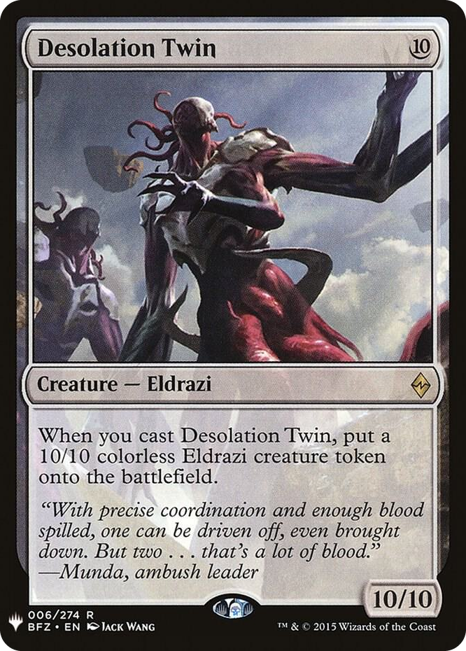 Desolation Twin #6 R - The List Reprints Pokemon card