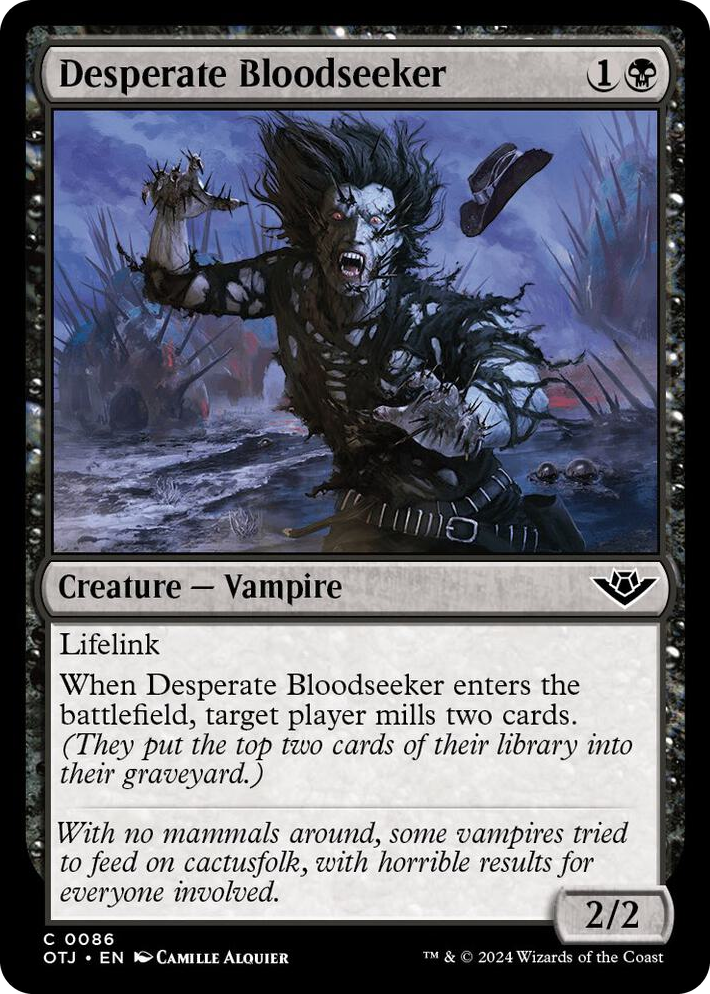 0086 Desperate Bloodseeker C Outlaws of Thunder Junction