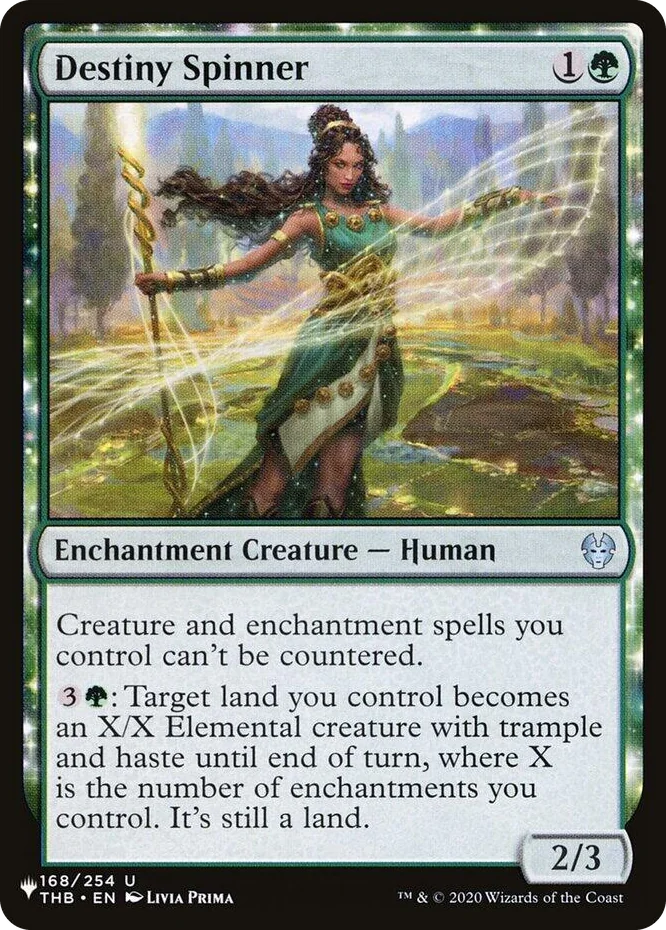 0168 Destiny Spinner U The List Reprints