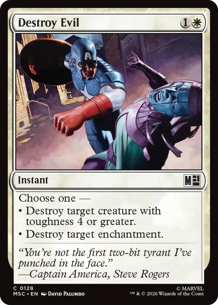 0128 Destroy Evil C Commander: Marvel Super Heroes