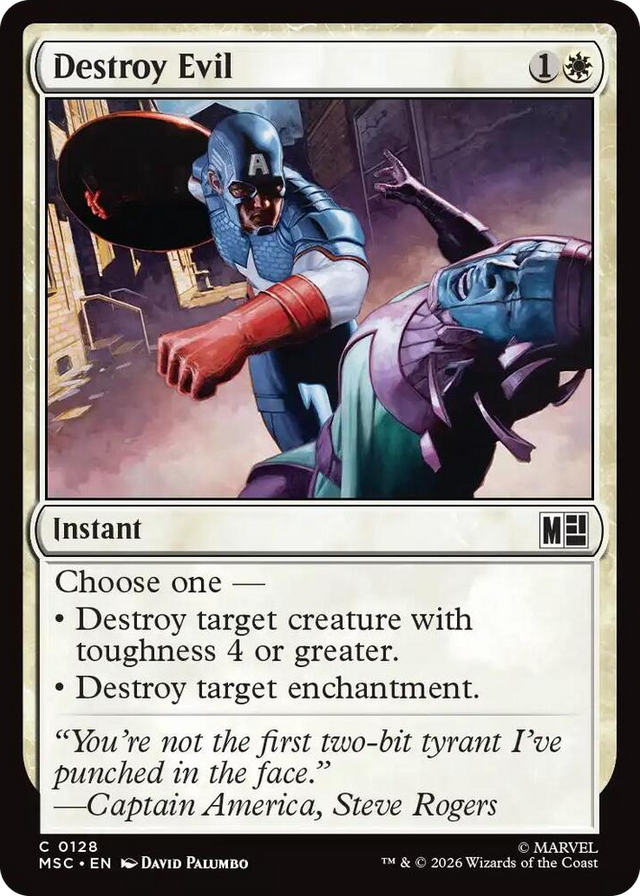 0128 Destroy Evil C Commander: Marvel Super Heroes