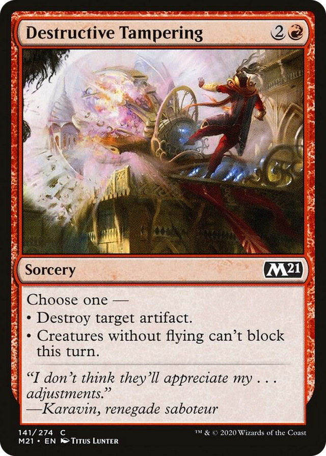 0141 Destructive Tampering C Core Set 2021