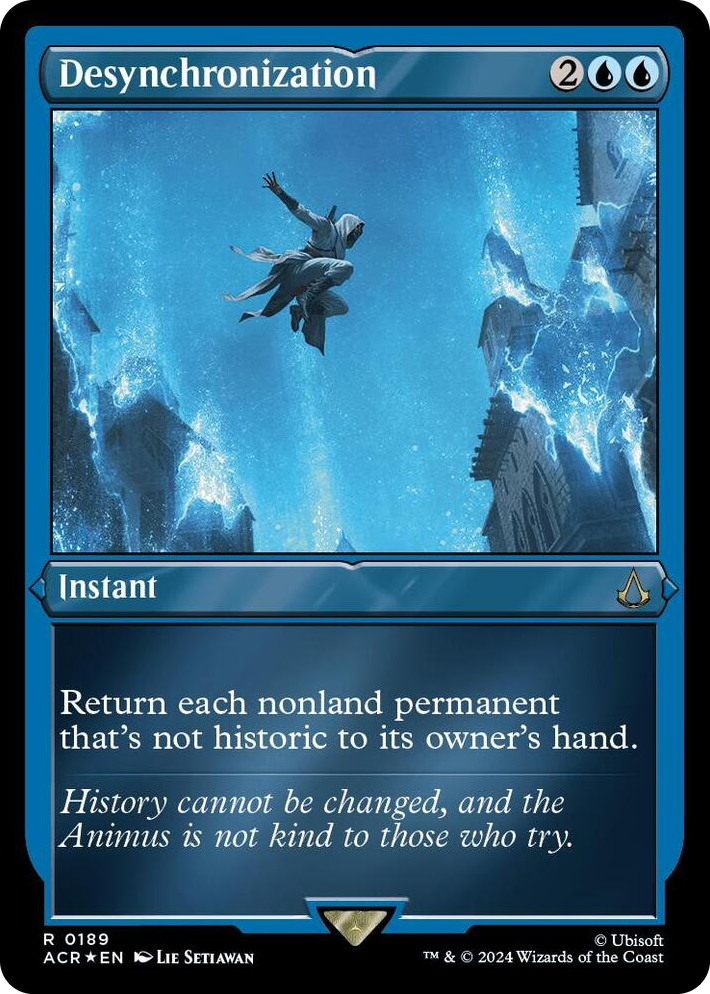 0189 Desynchronization (Foil Etched) R Universes Beyond: Assassin's Creed