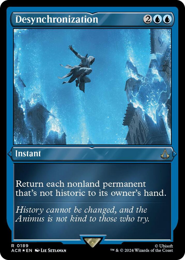 0189 Desynchronization (Foil Etched) R Universes Beyond: Assassin's Creed