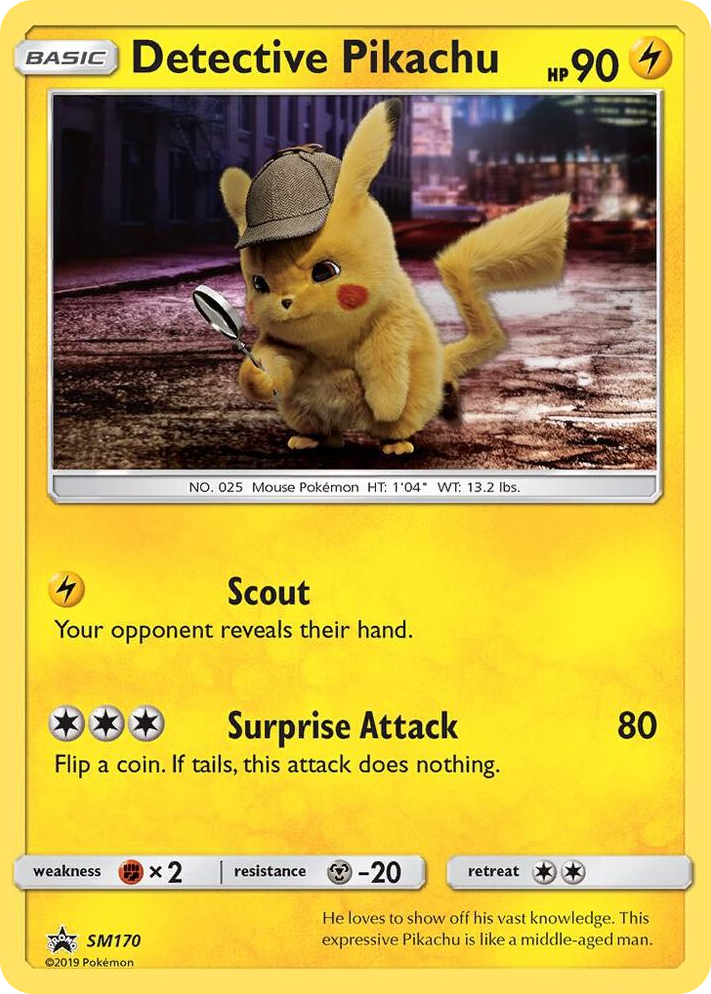 SM170 Detective Pikachu - SM170 Promo SM Promos