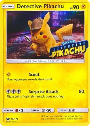 SM170 Detective Pikachu - SM170 (Stamped) Promo SM Promos