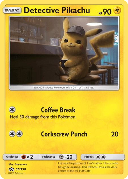 SM190 Detective Pikachu - SM190 Promo SM Promos