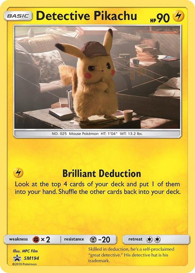 SM194 Detective Pikachu - SM194 Promo SM Promos