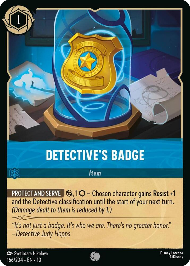 0166 Detective's Badge Common Whispers in the Well
