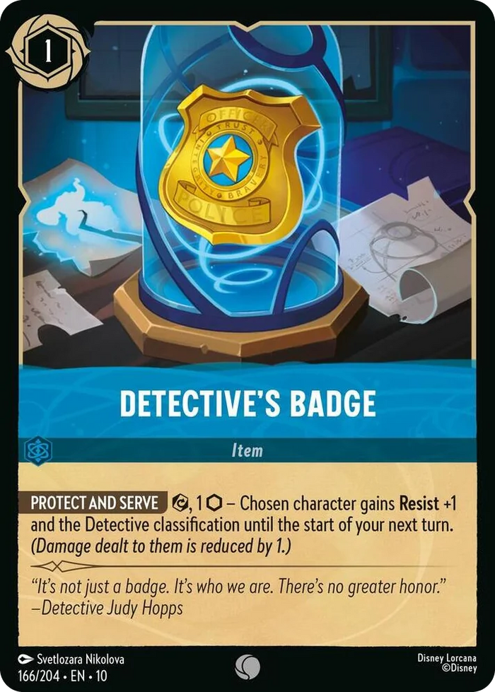0166 Detective's Badge Common Whispers in the Well