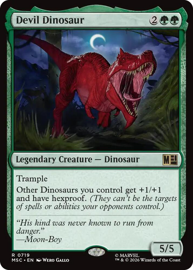 0719 Devil Dinosaur R Commander: Marvel Super Heroes