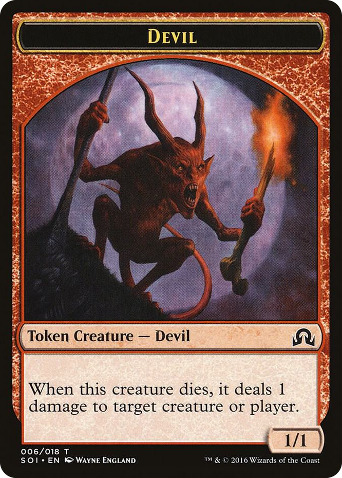 Devil Token #6 T - Shadows over Innistrad Pokemon card