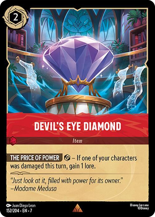 0152 Devil's Eye Diamond Rare Archazia's Island