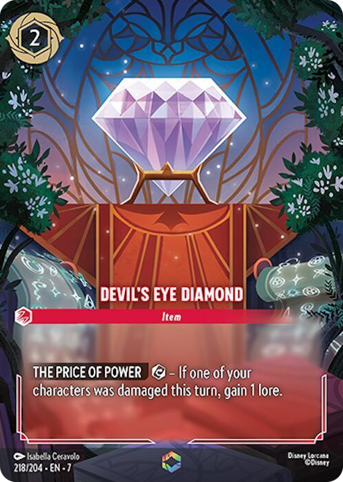 0218 Devil's Eye Diamond (Enchanted) Enchanted Archazia's Island