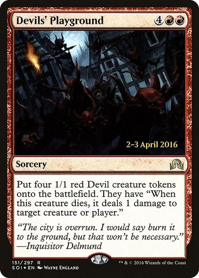 0151 Devils' Playground R Prerelease Cards