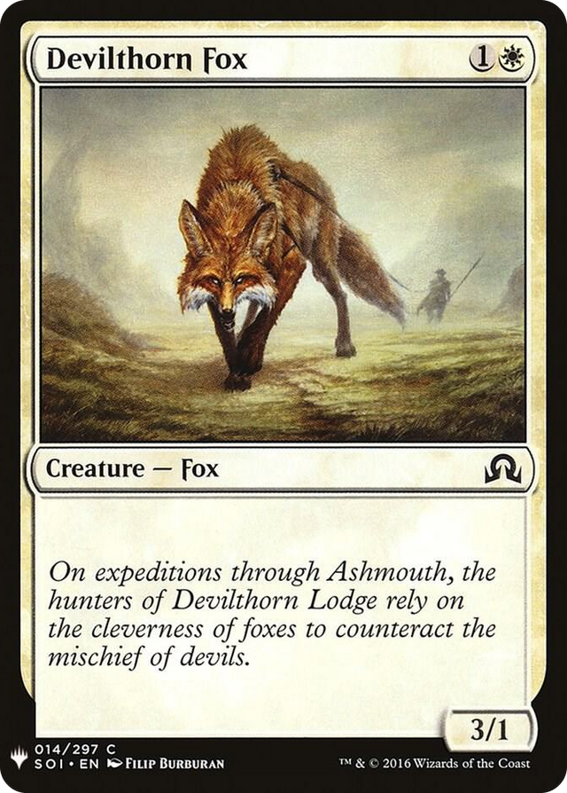 0014 Devilthorn Fox C The List Reprints