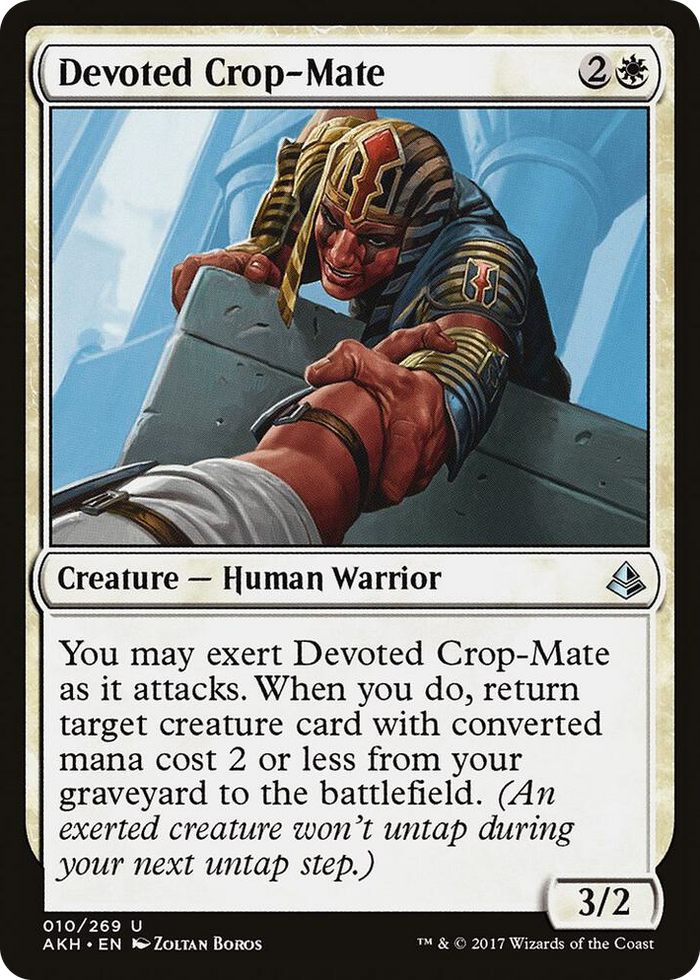 Devoted Crop-Mate #10 U - Amonkhet Pokemon card