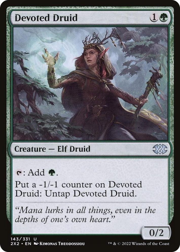 0143 Devoted Druid U Double Masters 2022