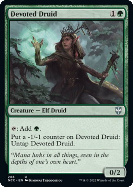 0286 Devoted Druid U Commander: Streets of New Capenna