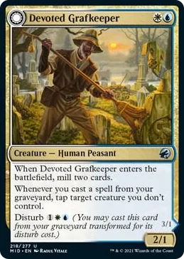 0218 Devoted Grafkeeper U Innistrad: Midnight Hunt