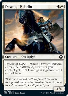 0011 Devoted Paladin C Adventures in the Forgotten Realms