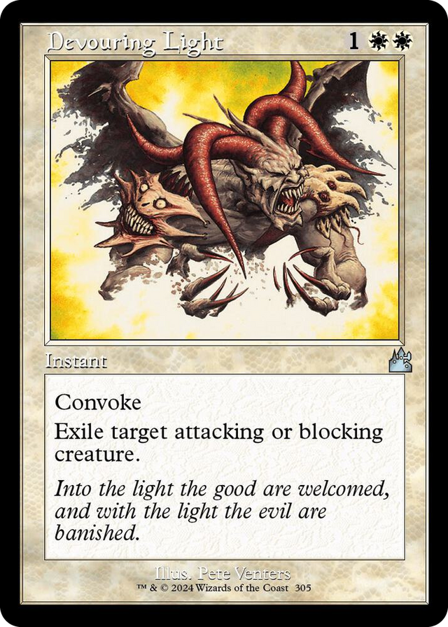 0305 Devouring Light (Retro Frame) U Ravnica Remastered