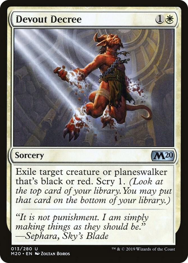0013 Devout Decree U Core Set 2020