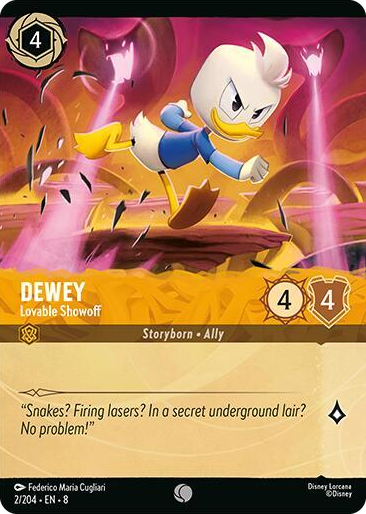 0002 Dewey - Lovable Showoff (Foil) Common Reign of Jafar