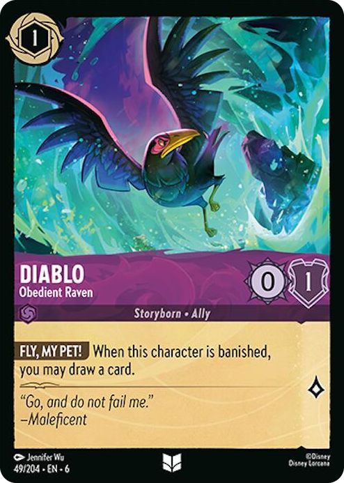 0049 Diablo - Obedient Raven Uncommon Azurite Sea