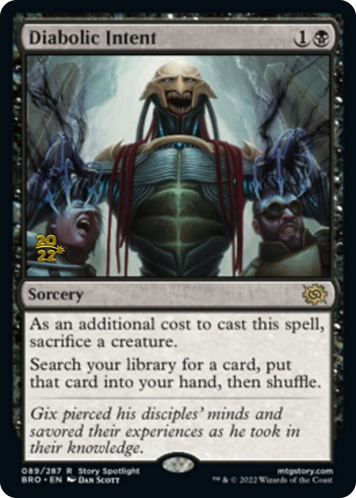 0089 Diabolic Intent R Prerelease Cards