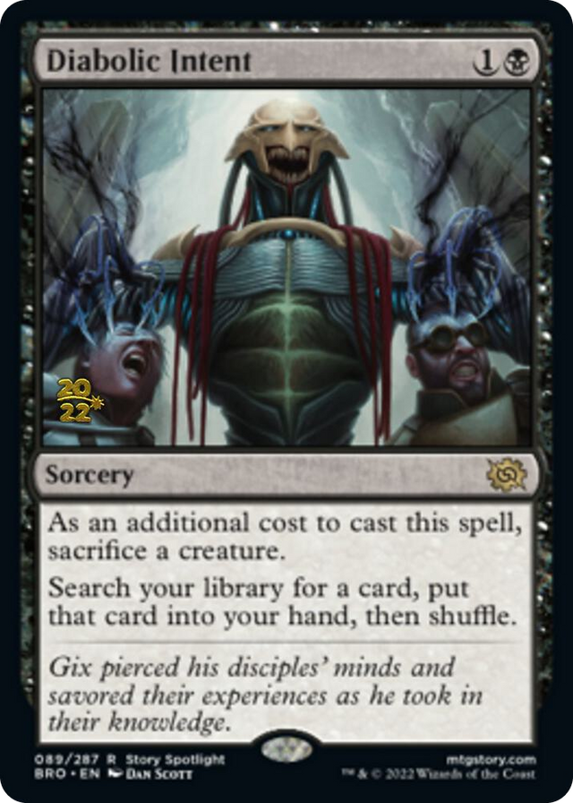 0089 Diabolic Intent R Prerelease Cards