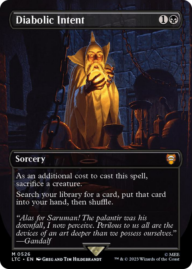 0526 Diabolic Intent (Borderless) M Commander: The Lord of the Rings: Tales of Middle-earth