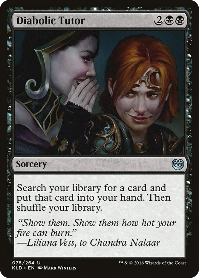 Diabolic Tutor #75 U - Kaladesh Pokemon card
