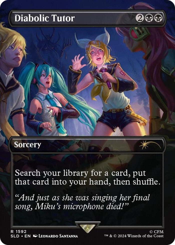 Diabolic Tutor (1592) #1592 R - Secret Lair Drop Series Pokemon card