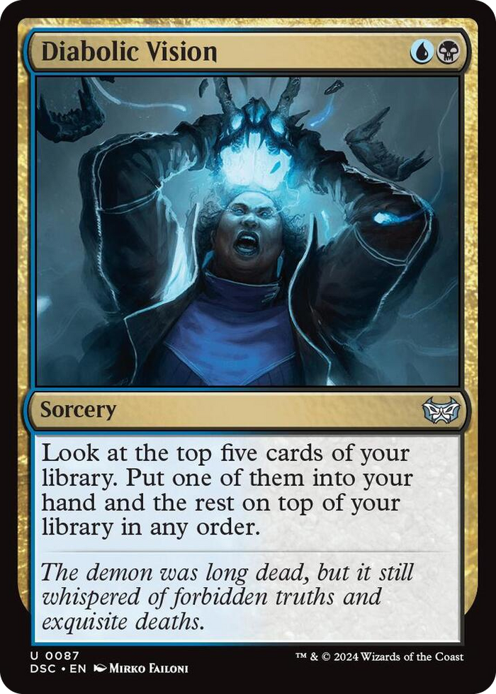 Diabolic Vision #87 U - Commander: Duskmourn: House of Horror Pokemon card