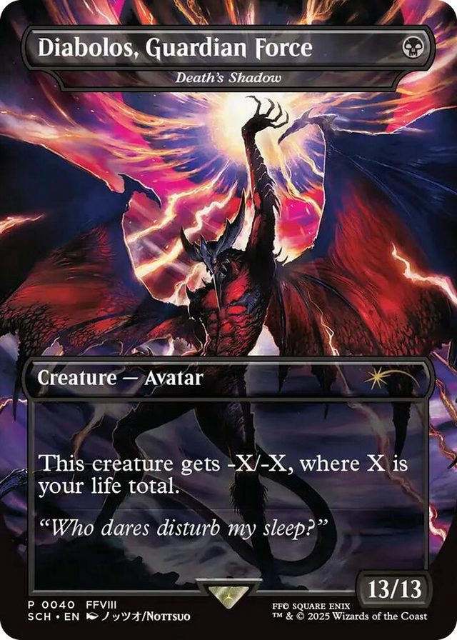 0040 Diabolos, Guardian Force - Death's Shadow P Game Day & Store Championship Promos