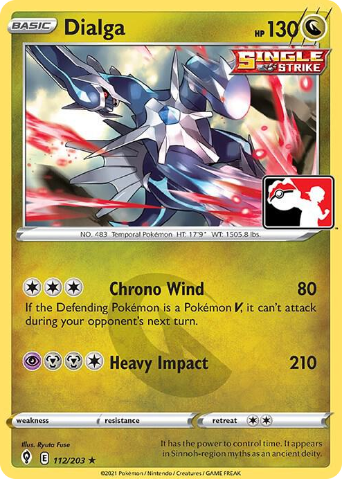 0112 Dialga Rare Prize Pack Series Cards
